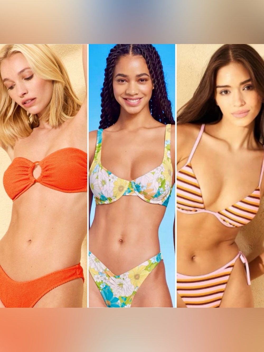 Lot of 3 Wild Fable Bikini Sets